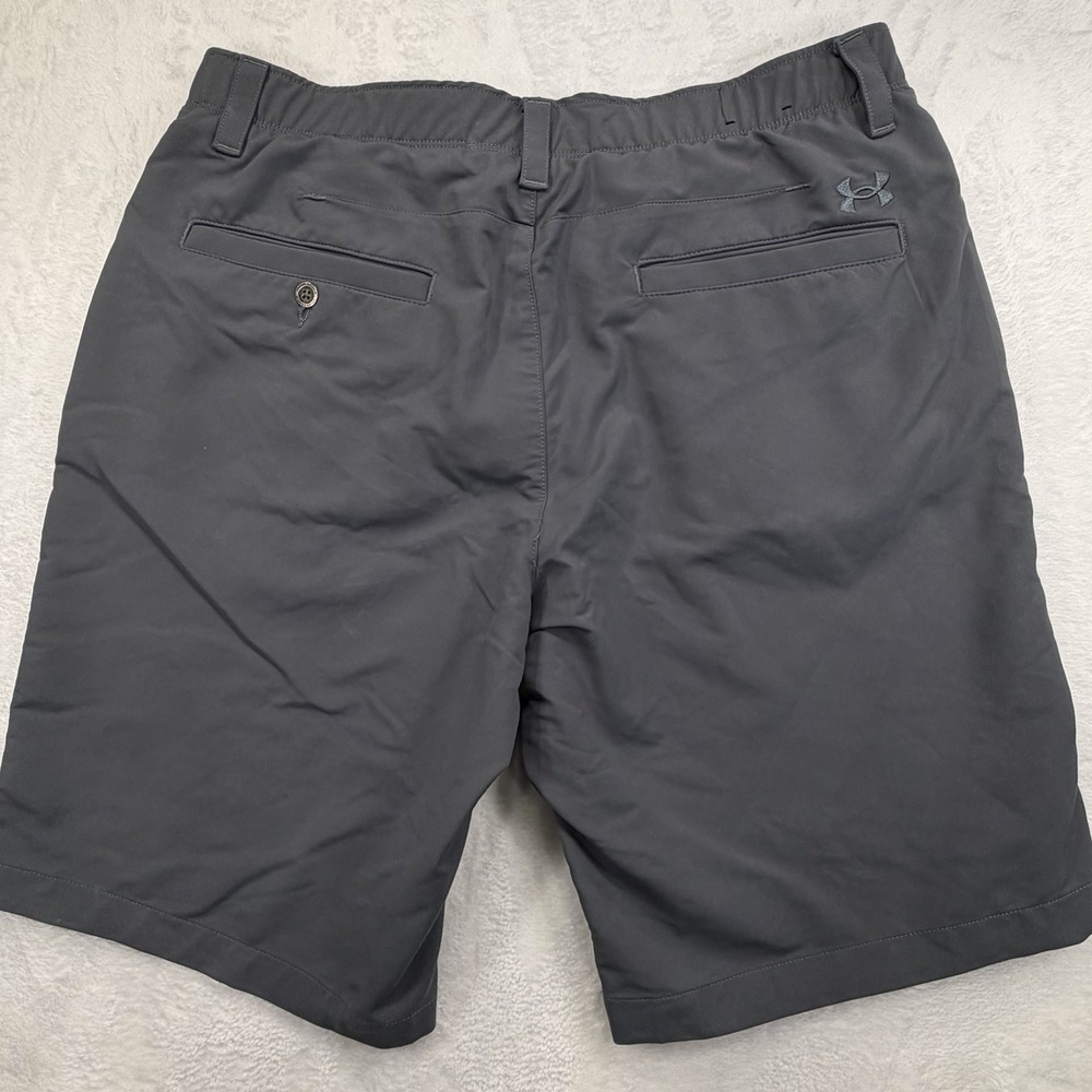 Mens Under Armour Size 38 W34 Gray Performance Golf Chino Stretch Shorts